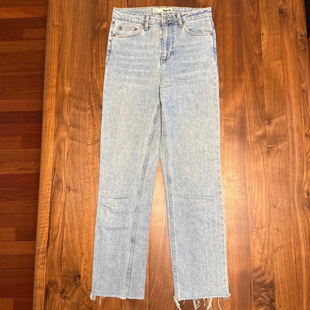Topshop Moto Straight Leg Jeans